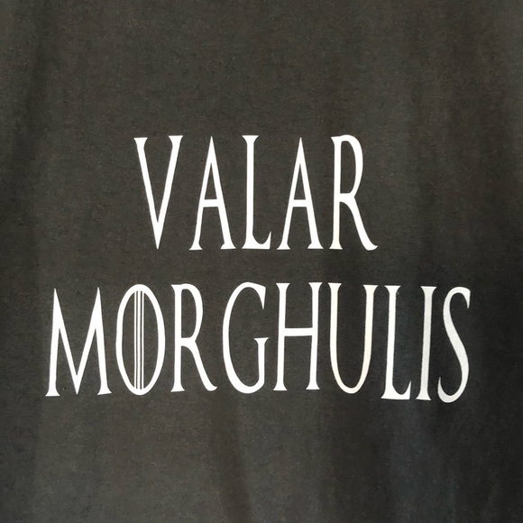 Valar MORGHULIS Game of Thrones All Men Must Die But We Are Not Men tee size M - Picture 5 of 9